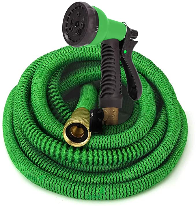 Furtun extensibil pentru gradina SUPER HOSE 75 FT = 22.5m VERDE